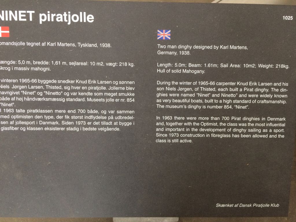 Danmarks Museum for Lysteseijlads Pirat IMG